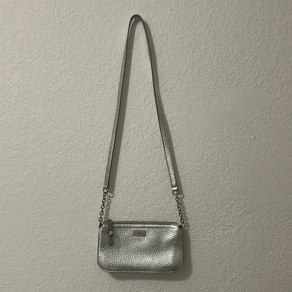 Cole Haan Silver Crossbody Bag